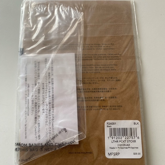 Coach Phone Pocket Sticker Wallet - Picture 2 of 2